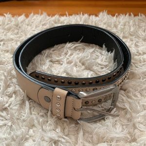 Nude pink studded ALDO belt